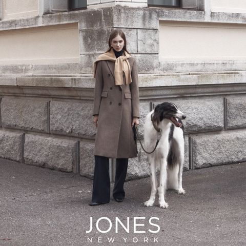 [존스뉴욕] 24FW 울캐시미어 블랜드 헤링본 롱코트