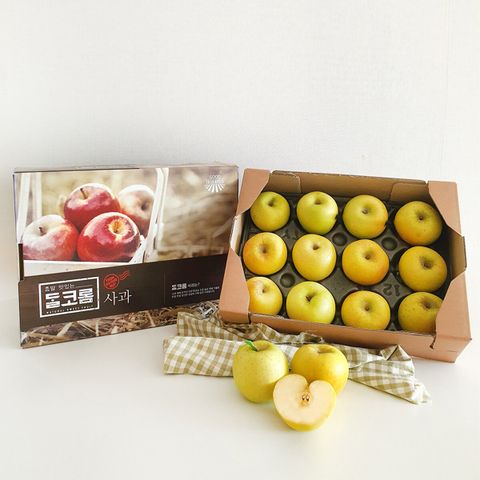[삼성카드5%할인][맛보증제]경북 시나노골드 사과 2.5kg(9-12과) X 2박스(과당 215g-280g내외)