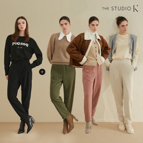 [론칭가 59900원][THE STUDIO K] 더스튜디오케이 FW 융기모 코듀로이 밴딩팬츠 2종