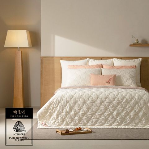 [국민카드5%할인](E)[박술녀](연모3) 양모  피그먼트 워싱 이불 겸 패드 단품 (Q)