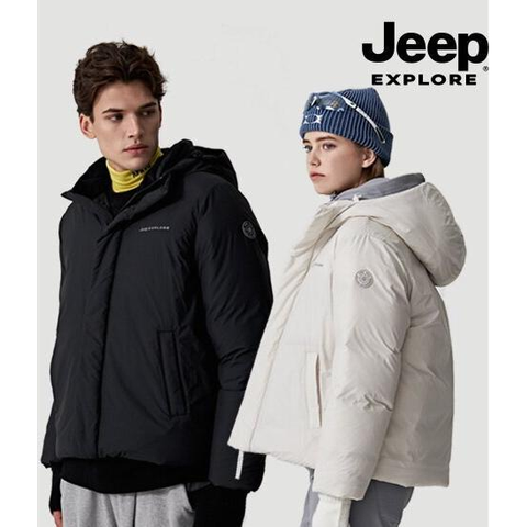 GS 단독 JEEP EXPLORE 라벨, 필파워 650 헤비 덕다운, 방풍 기능성까지 지프 24FW 최신상 어반캠퍼 헤비 덕다운 후드 패딩 점퍼