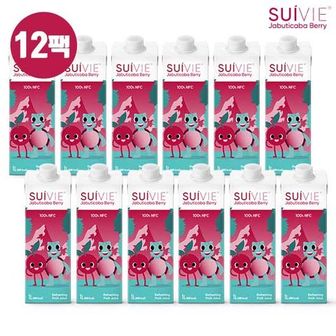 거북이주스 수이비 자보티카바 주스 NFC 100% 12팩