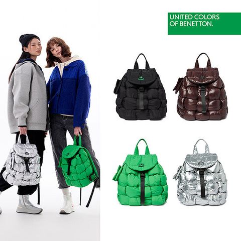 [카드 5%할인]베네통 패디드 백팩