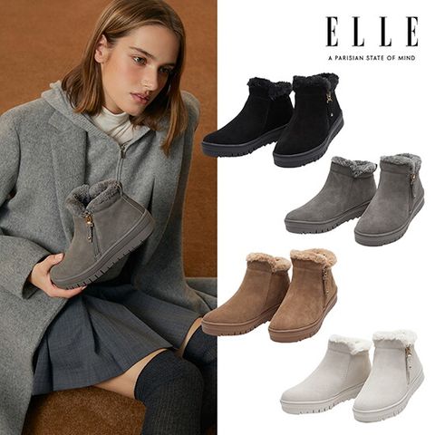 천연소가죽 퍼 부츠 여화