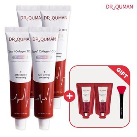 닥터큐먼 T1콜라겐100 크림팩 60gX4+10gX2+스파출러