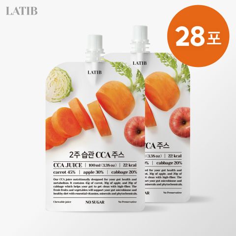 라티브 2주 습관 CCA 주스 28팩