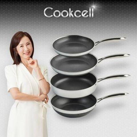 전인화의 쿡셀 세라믹 더블 블랙큐브 프라이팬 풀패키지(22cm프라이팬+28cm프라이팬+28cm소테팬+28cm궁중팬(웍))