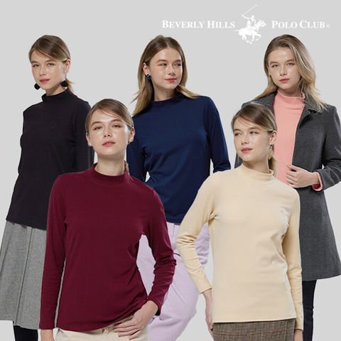★ 비버리힐스폴로클럽 여성 더블 기모모크넥 5종