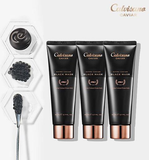 [롯데카드5%할인](칼비사노) 엑스트라 캐비아 블랙 마스크 80ml x 3개