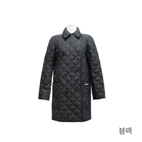 버버리 더블 브레스트 퀼팅코트