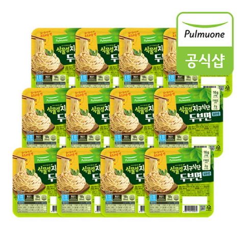 [국민카드5%할인][풀무원] 식물성 지구식단 두부면 얇은면 100gX12개