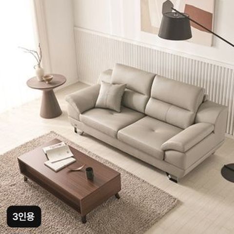 에넥스 이태리천연소가죽 소파 3인