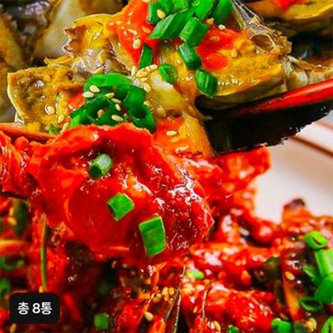(방송에서만 알배기간장게장 2통 더) 양념꽃게장 300gX2통+알배기간장꽃게장 500gX6통 (총 8통)