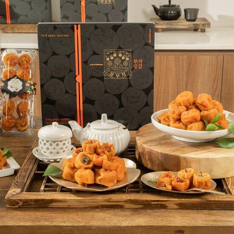 [부자곶감]영동반건시 총 60과 (30과x2박스 개당 40g이상) + 선물용 고급 보자기