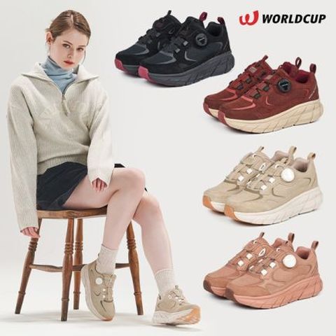 [월드컵] 여성 다이얼 레더 쿠션 워킹화 1종