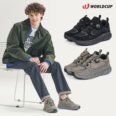 [월드컵] 남성 다이얼 레더 쿠션 워킹화 1종