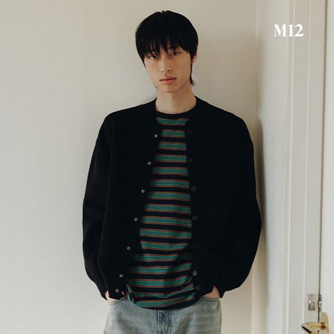 [온플] M12 25SS 남성 울블렌디드 니팅 보머 점퍼