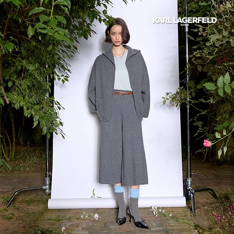 칼라거펠트 25SS 울캐시미어 이중직 큐롯팬츠