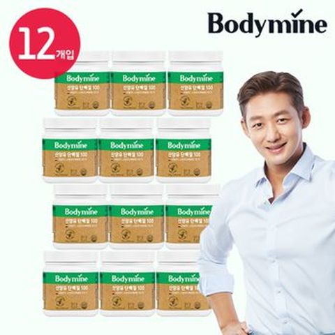 바디마인 산양유단백질100 12통+스푼 2개