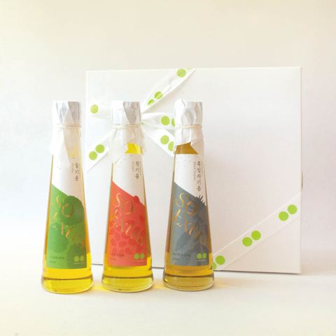 국산 깨기름 3종세트 (참기름, 들기름, 흑임자기름)