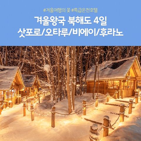 [노랑풍선] 겨울 온천여행 북해도 4일