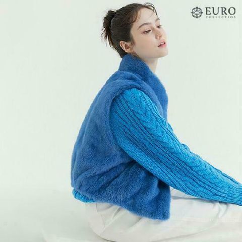 [삼성카드5%할인]★10만원 세일★ 유로(EURO) 풀스킨 밍크 베스트 (24FW)