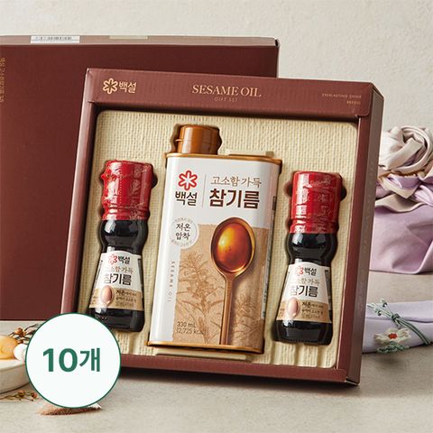 [본사판매]25년 설 CJ 백설 진한 참기름 2호 x 10세트