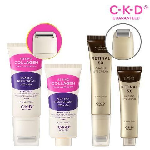 [삼성카드5%할인](종근당건강) CKD 괄사 목주름 크림 필톡샷 2개 (본품, 리필) + 아이크림 2개 (본품, 리필) 패키지