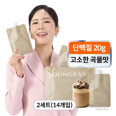 [장영란 PICK] 영라뉴 프로틴 핏 쉐이크 곡물흑임자 2박스