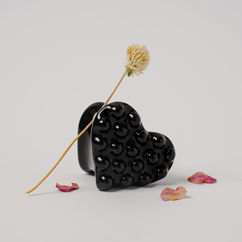 [잔스/혜린PICK] 블랙 파동색 하트 괄사 미니