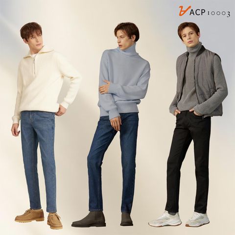 [카드 5%할인]ACP 남성 웜에어 기모 데님 3종