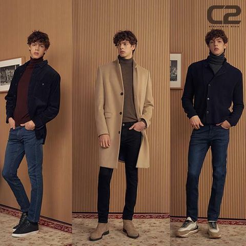 [카드 5%할인]C2 남성 윈터 브러쉬 웜 진 3종
