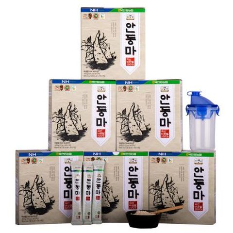 북안동농협 국산 안동 마가루 마분말 10g*30포*6박스(총180포)+무료체험3포+쉐이커