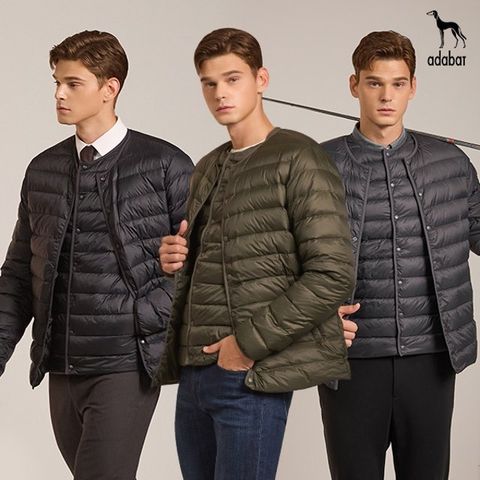 아다바트 신년 파격가! 구스다운 방풍 자켓+베스트 2종 세트, 남성