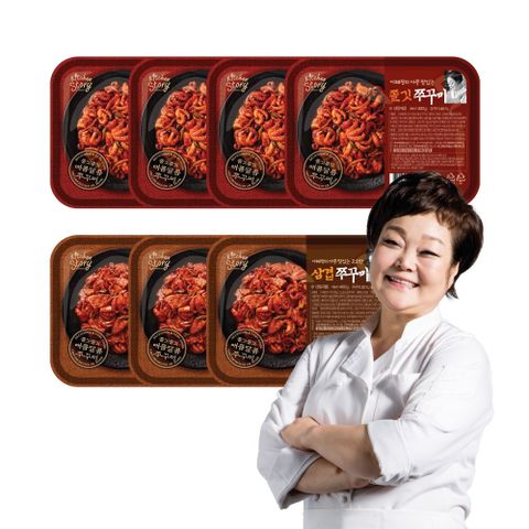 빅마마 이혜정의 아주 맛있는 주꾸미 세트 7팩(주꾸미볶음4팩+주꾸미삼겹살 3팩)