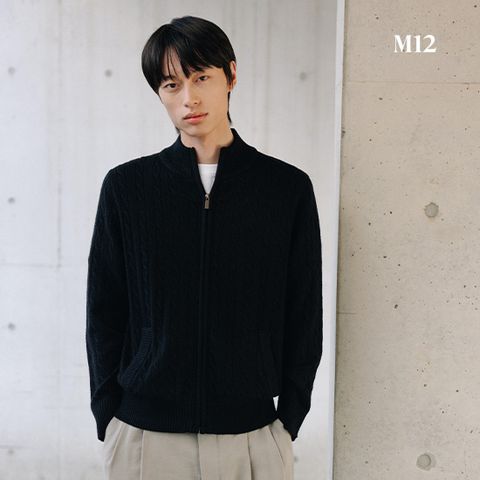 [런칭가79,900원] M12 25SS 남여공용 케이블 니트집업 2종