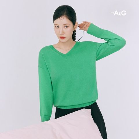 더엣지 25SS 파스텔 브이넥니트 4종