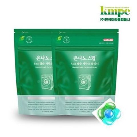 은나노스텝 3in1 캡슐 세탁조 클리너 12개입X2팩