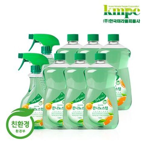 은나노스텝 시즌3 다용도세정제 550ml 2개+리필 1,100ml 6개