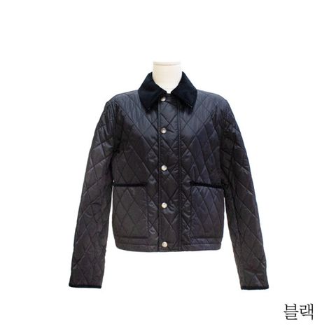 버버리 크롭 퀼팅 재킷