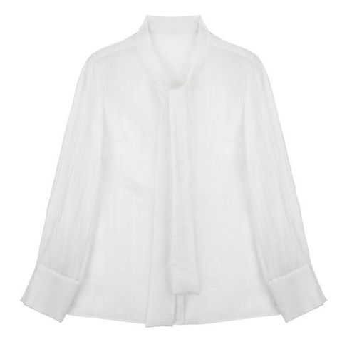 ○(런칭가 69,900원)그레이스 SHEER 타이 블라우스 2종+이너 1종