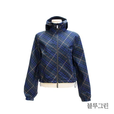 버버리 리버서블 체크 후드 재킷