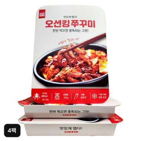 오션킹 맛잇는 양념주꾸미볶음 350gX4팩