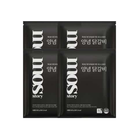 [모스스토리] 양념 닭갈비 400g x 4팩