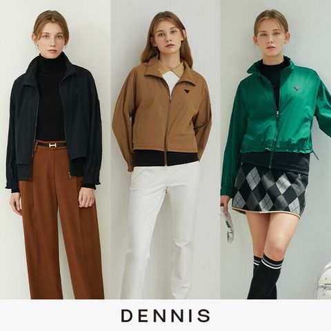 데니스골프 여성 레이어드 더블 자켓