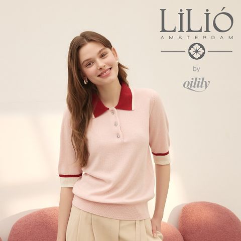 ○by 오일릴리 25SS 실크 캐시미어 카라 니트