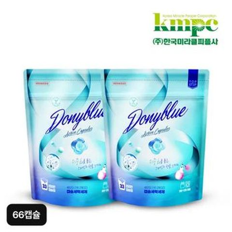 탑스텝 도니블루 캡슐세제 66캡슐(33캡슐X2)