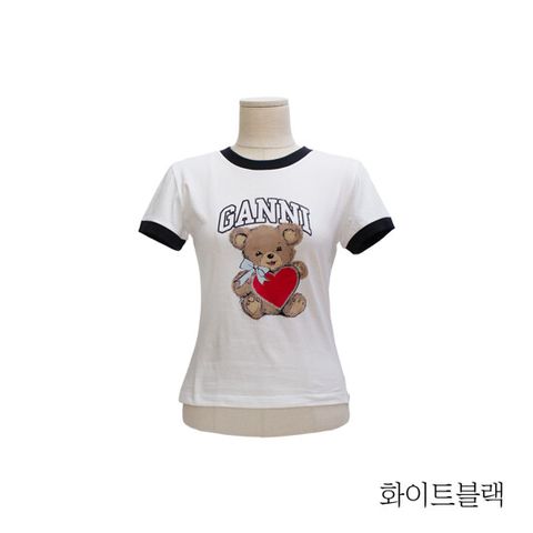 가니 베이직 베어 티셔츠