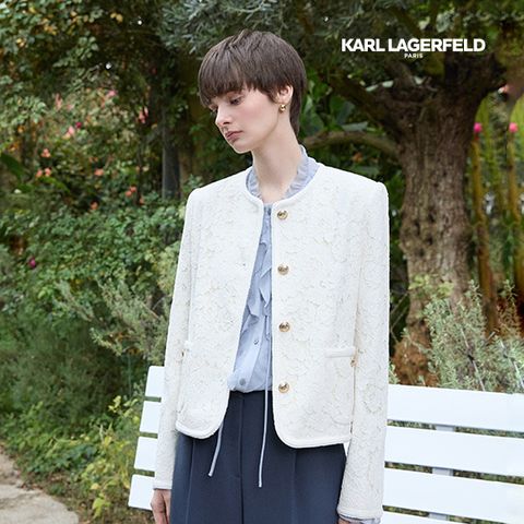 칼라거펠트 알랑송 레이스 자켓