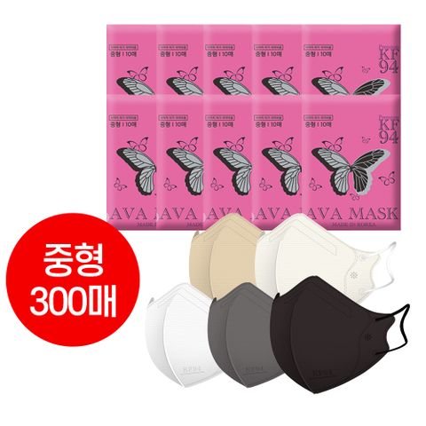 AVA아바 KF94 마스크 300매(중형)